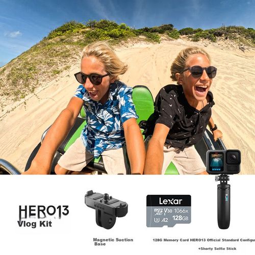 Cámara de acción GoPro HERO13 Black Impermeable Estabilización Kit Vlogging