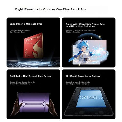 Tablet OnePlus Pad 2 Pro Plateado Glaciar