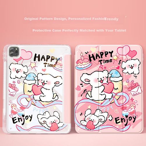 Funda QBOSS para iPad 11 y 10.2 pulgadas Rosa