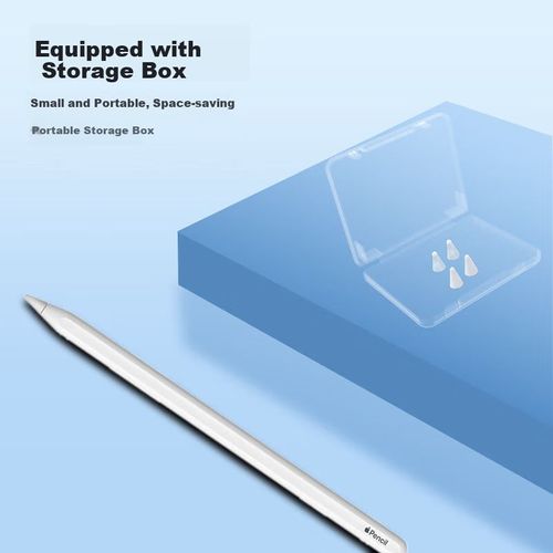 Cubierta Punta Apple Pencil ESCASE R Transparente Blanco