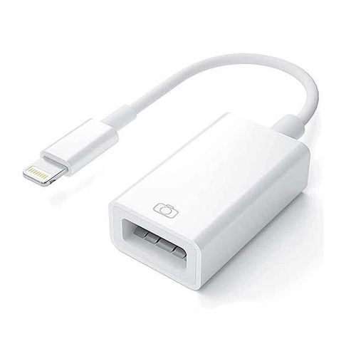 Adaptador Genérico Lightning Para Usb Color Blanco