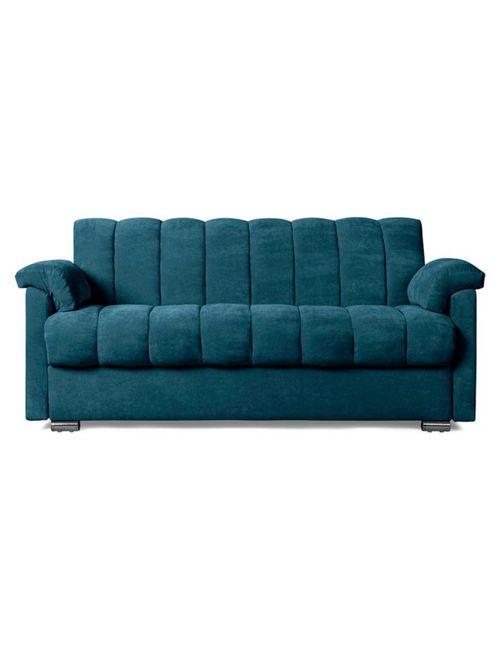 Sofá Cama Makora Mercury Olivo Con Memory Foam Reclinable 3 Posiciones