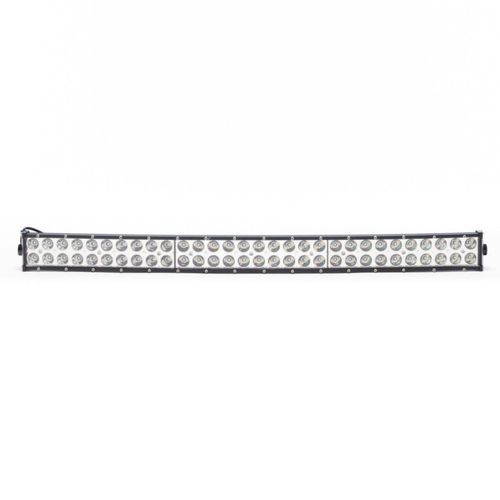 Barra Curva HiperLed IRON LED 60 LED Luz Blanca Fija Auxiliar 180W 12V/24V Universal para Moto, Auto, Camioneta, Camión, Coche, Off Road, 4x4