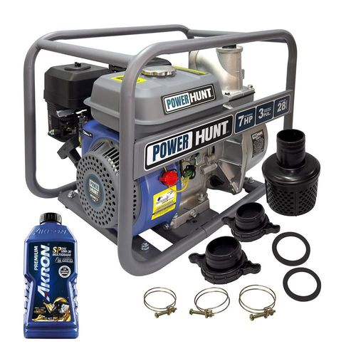 Motobomba A Gasolina 3x3 Power Hunt 7hp con Aceite