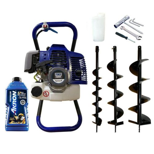 Mototaladro Ahoyadora Power Hunt 52cc 2.5hp con Aceite