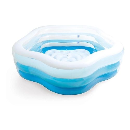 Piscina inflable transparente de estrella 185 x 180 x 53 cm