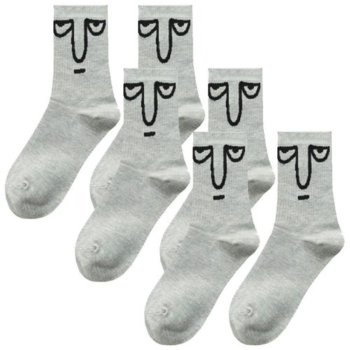 Pares de Calcetines de Emoticonos MXMJO-003 EmojiGrey Calcetas de emojis