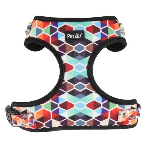 Arnés Geométrico Multicolor Pet it! Para Perro Alta Resistencia
