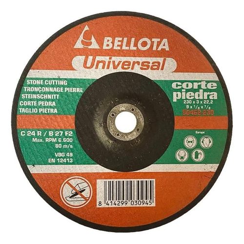 Disco De Corte De Piedra Prof 7 Pack 5 Pzas Bellota