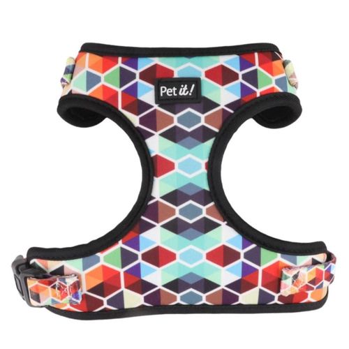 Arnés Geométrico Multicolor Pet it! Para Perro Alta Resistencia