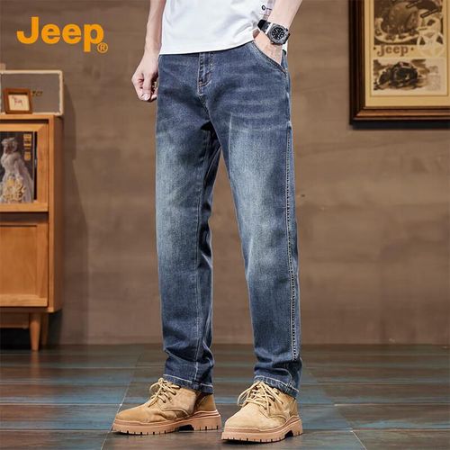 Jeans Jeep Pierna Ancha Negro Hombre
