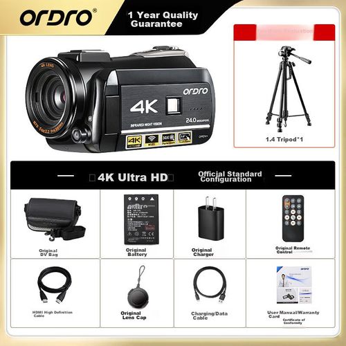 Videocámara profesional ORDRO HDR-AC3 4K Sensor Sony 13MP Zoom 60x WiFi