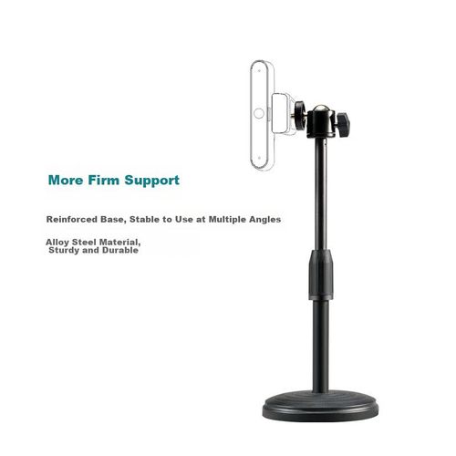 Soporte para cámara web Aoni Base universal Altura ajustable Cabezal giratorio