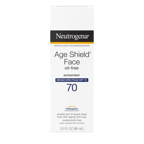 Protector solar Neutrogena Age Shield SPF 70 sin aceite 88 ml