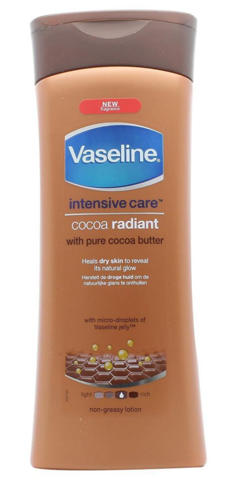 Loción corporal con vaselina manteca de cacao acondicionador profundo 400 ml