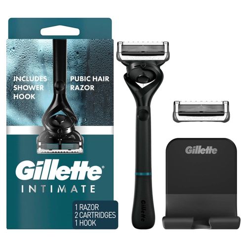Maquinilla de afeitar para vello púbico Gillette Intimate para hombre con 2 recambios