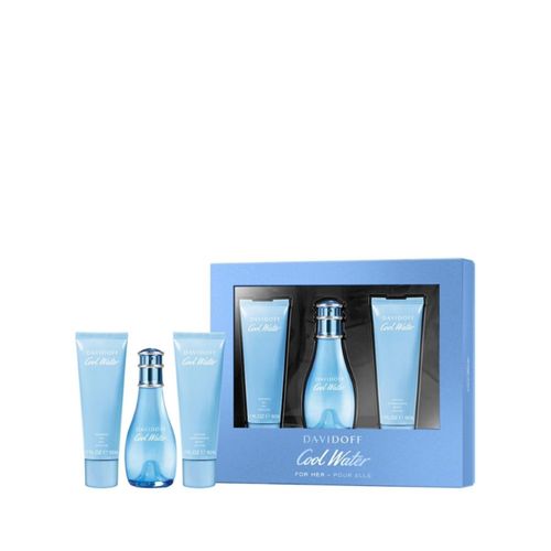 Perfume Davidoff Cool Water Woman Eau de Toilette 3 unidades Set de regalo