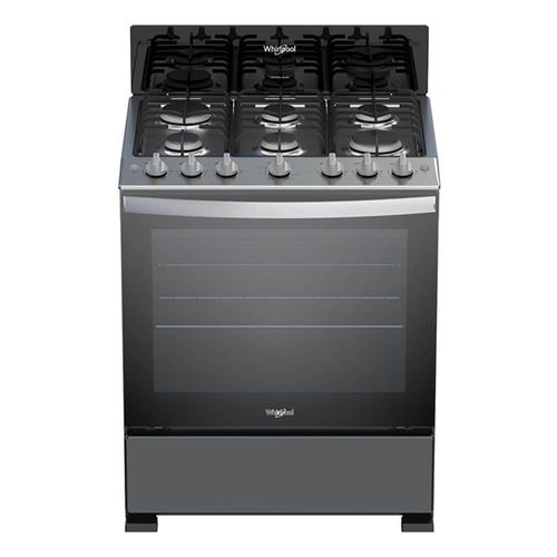 Estufa de Gas De Piso WFR3100B  30" con 6 quemadores Gris