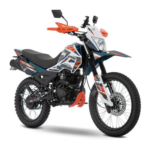 Motocicleta Doble Propósito Italika DM150 con GPS Blanca