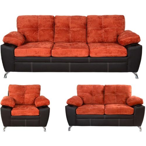 Sala 3 2 1 Marsella Rojo Kessa Muebles