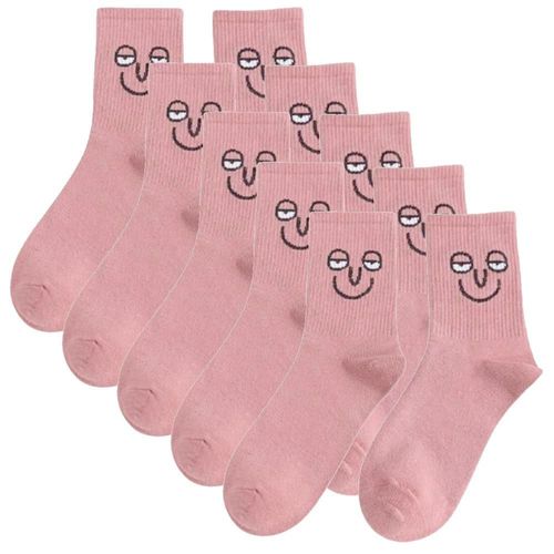 Calcetines creativos MXMJS-005 EmojiPink Calcetines juveniles