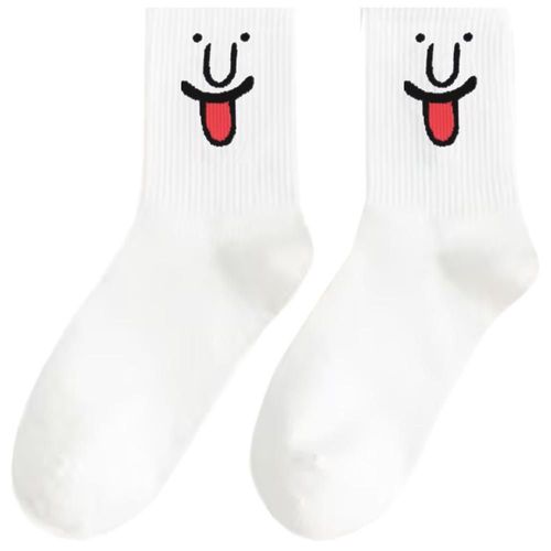 Calcetines de Emoticonos MXMJW-001 EmojiWhite Calcetines con estilo