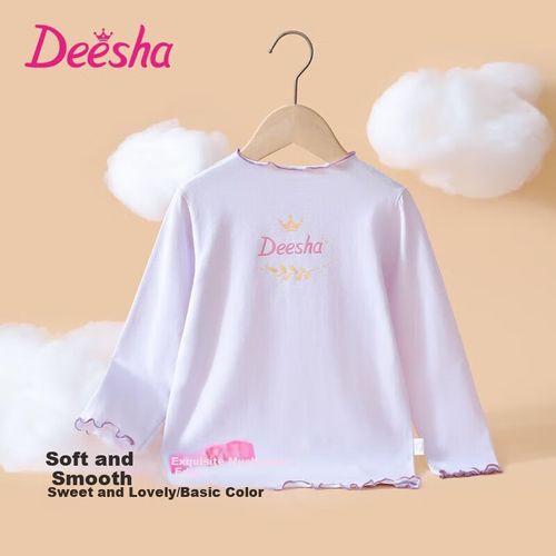 Blusa Deesha Encaje Manga Larga Para Niña
