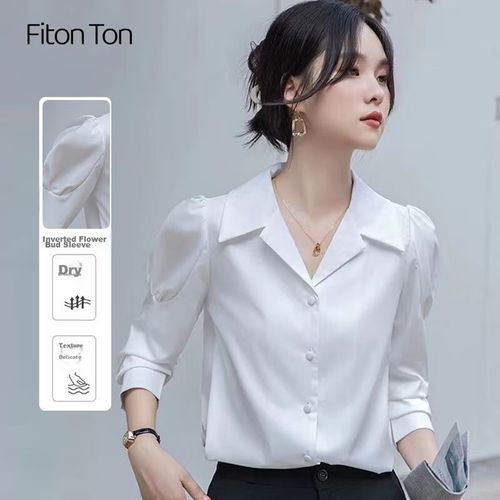 Playera Fitonton Ftc0005 Blanco Para Mujer