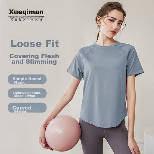 Playera Deportiva Xueximan Yoga Morado Para Mujer