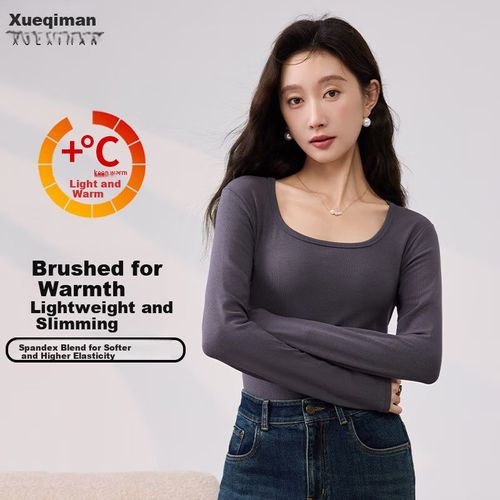 Playera Xueximan Cuello En U Manga Larga