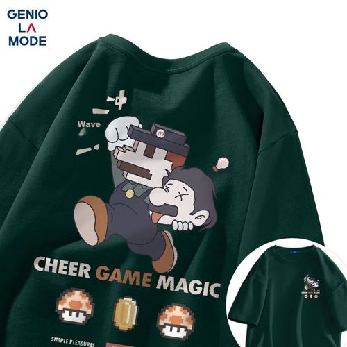 Playera Geniolamode X2090 Verde Para Hom