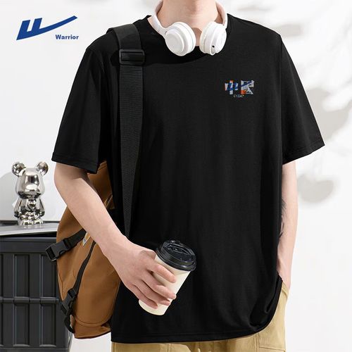Playera Warrior Negra Para Hombre