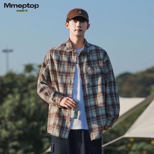 Camisa Mmoptop 3Xl Café Para Hombre