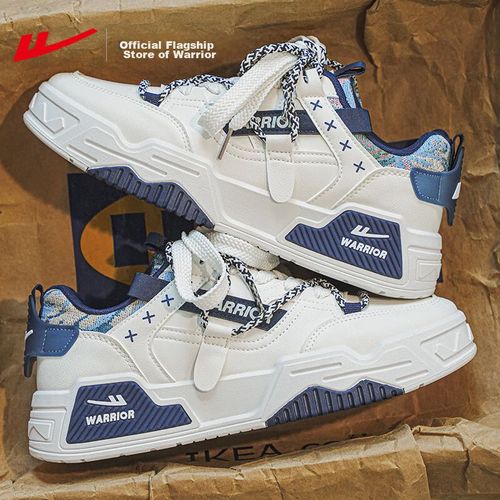 Tenis Warrior Yarrio Beige Y Azul Para H