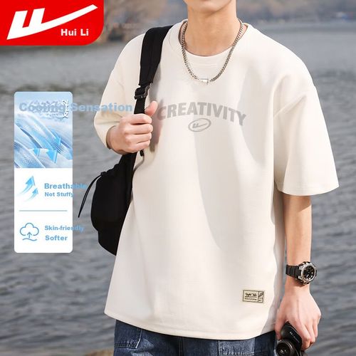 Playera Huili Manga Corta Blanca Para Ho