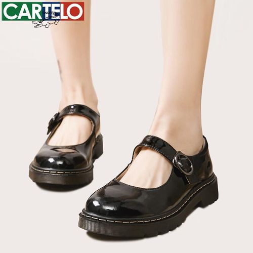 Tenis Cartelo Kdlyj-Wf162 Charol Negro P