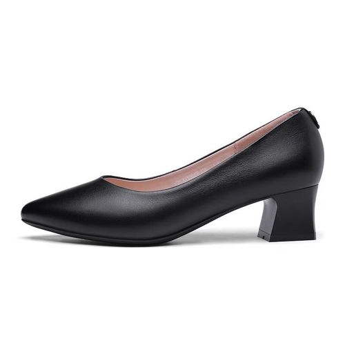 Zapatos Qanren Jda170007 Tacón 5 Cm Negr