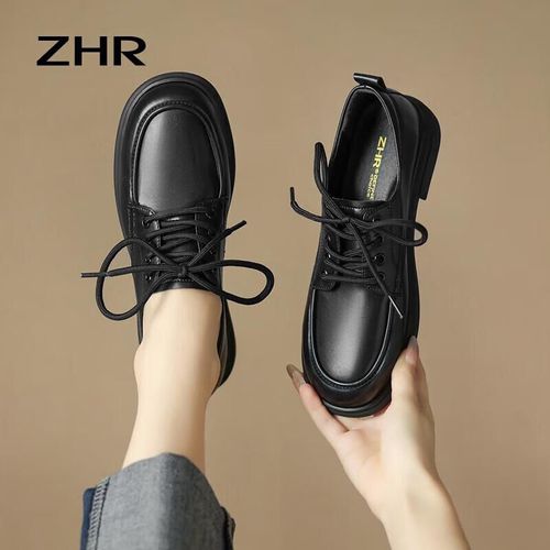 Mocasines Zhr Punta Redonda Negro Para M