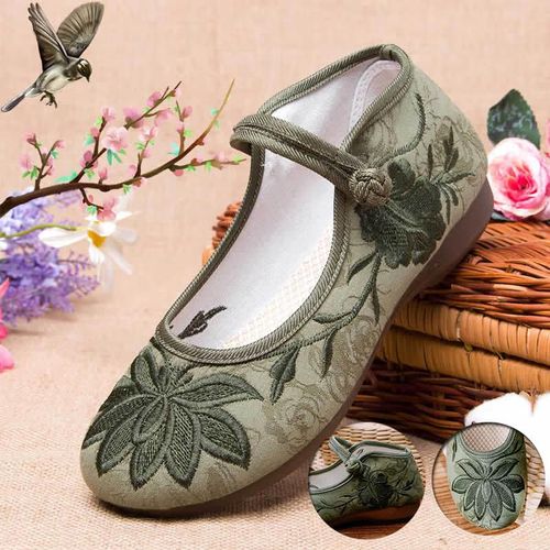 Tenis Weizhi Planos Bordados Estilo Hanf