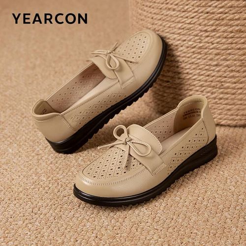 Tenis Yierkang 29674W Tacón Plano Durazn