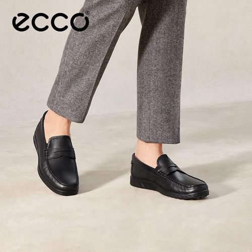 Tenis Ecco S 540534 Mocasín Cuero Negro
