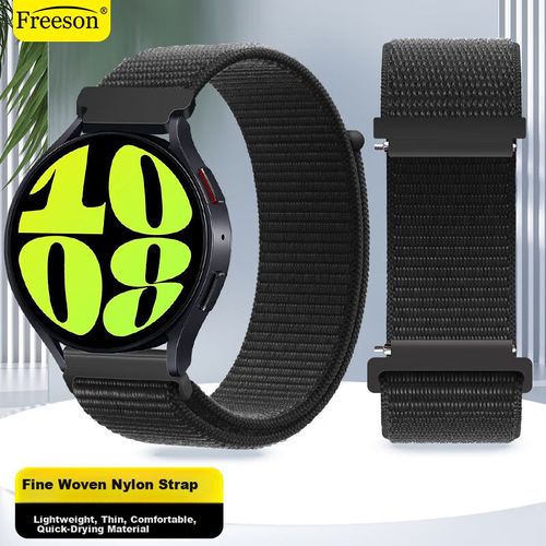 Correa reloj Freeson malla nailon 20 mm negra