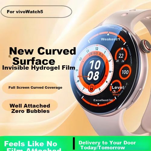 Protector de pantalla ESCASE Vivo Watch 5 Hidrogel Transparente Paquete 2