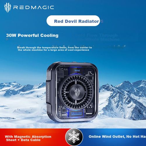 Ventilador Enfriamiento Nubia RedMagic Cooling 5 Negro Transparente