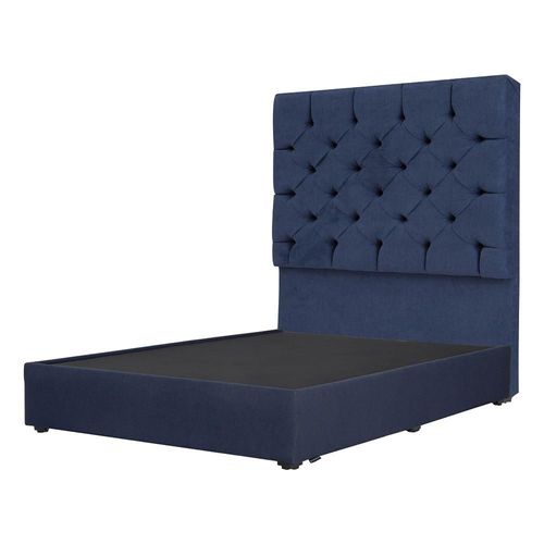 Cabecera Queen Size Dicasa Capri + Base Cama Azul CDZ