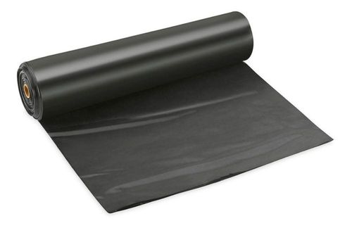 Lona Hule Negro Polietileno 10x30 M Cal 600 para Construcción Compacto