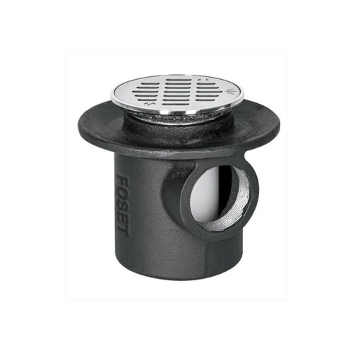 Coladera De Hierro Boca Para Piso Rejilla Inoxidable 45301