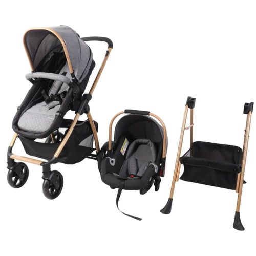 Carriola Para Bebé Prinsel Gamma Lx Con Portabebé Gris