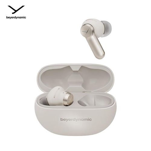 Manos Libres Beyerdynamic AMIRON100 inalámbricos blancos crema resistentes al agua