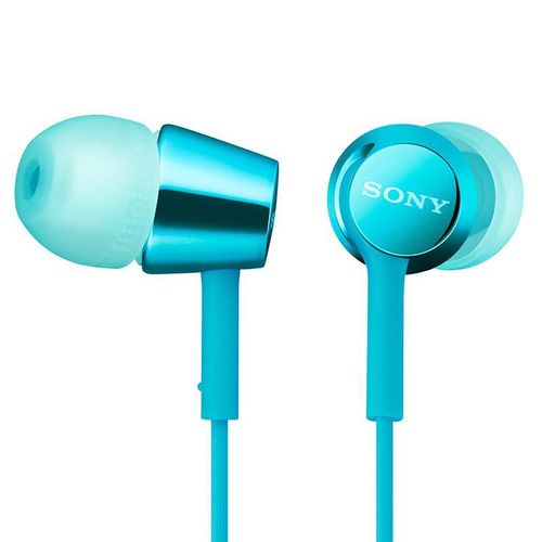 Manos Libres Sony MDR-EX155AP alámbricos azul claro